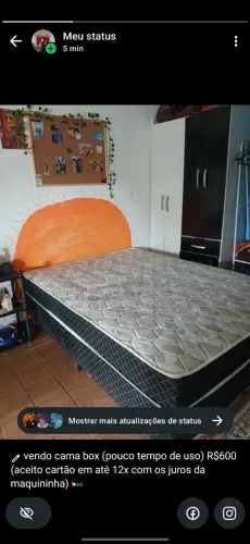 CAMA BOX CASAL SEMINOVA 