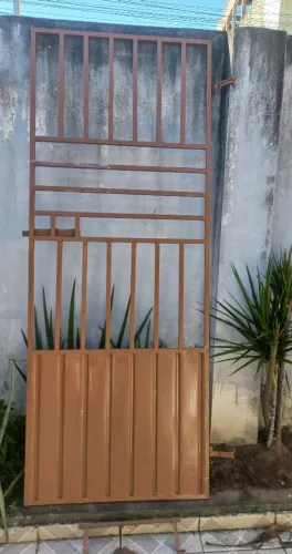 portão de grade novo 2,10x86