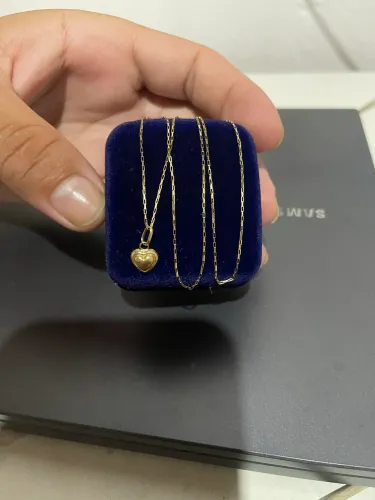 Colar tijolinho feminino ouro 18