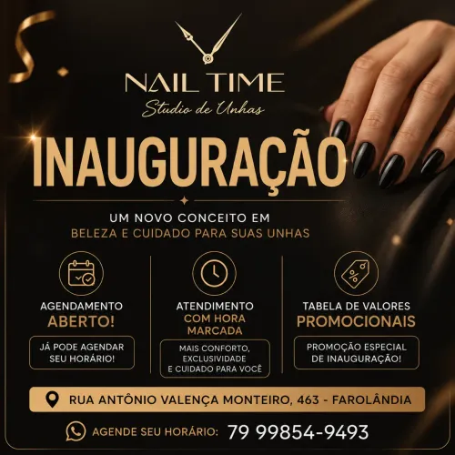 Nail designer - promoção de inauguração 