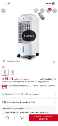 Climatizador Philco não liga