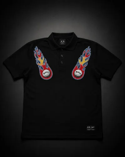 POLO OAKLEY FLAME GOLF