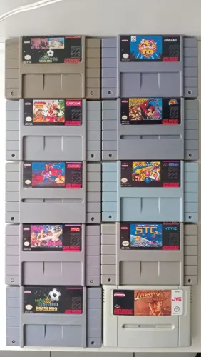 01 cartucho para SNES - Acão/Aventura/Navinha