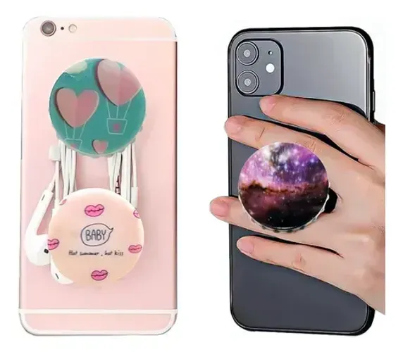Kit 30 Suporte Dedo Celular Tablet Pop Clip Anel Grip Pocket