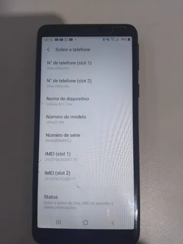Celular A01 Core