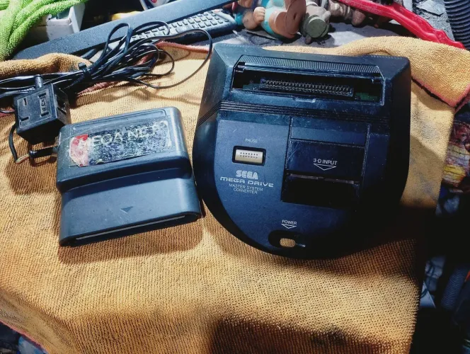 conversor master system mega drive+ modem meganet