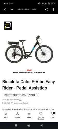 Bicicleta E-BIKE CALOI Easy Rider 