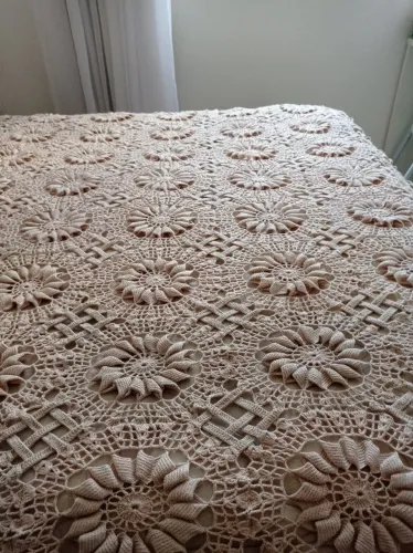 Colcha Crochê Artesanal Cama Queen - Nova! Lindíssima, feita por artesãs se Minas Gerais