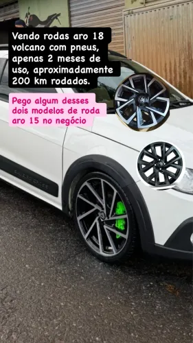 Rodas aro 18 com pneu 2 meses de uso 