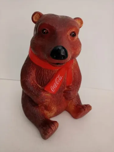 Boneco Urso Coca Cola cofre lindo 