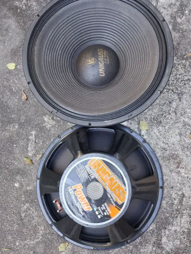Par de woofer Unigauss 15 polegadas 350 watts