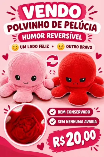 Vendo ursinho humor reversível ? Feliz e Bravo ? R$ 20