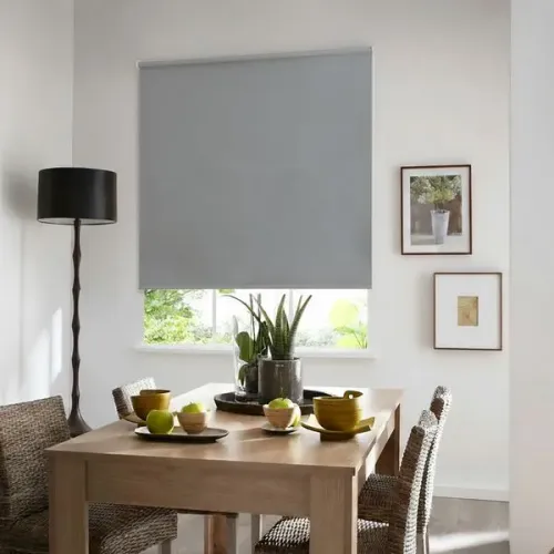 Persiana Blackout Astella Poliéster Cinza 1,40x1,60m Inspire
