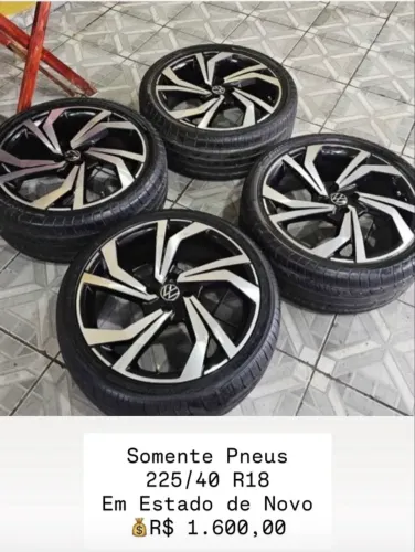 Vende-se jogo de pneu 225/40 R18 contato *