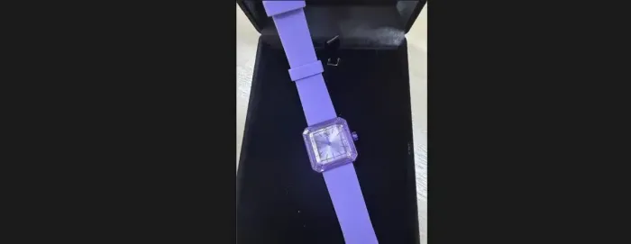 Relógio Swarovski Octea Feminino Cristal Lilás Original