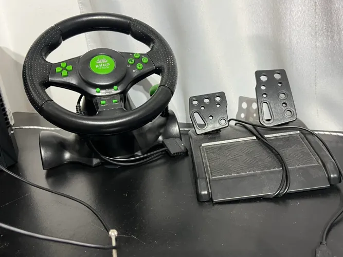 Volante de vibração gamer