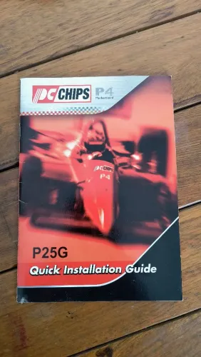 Manuais de instruções - Guia do usuário (placa-mãe PC-CHIPS e monitor PROVIEW 17 pol.)