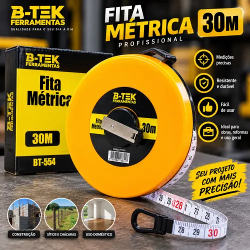 Fita métrica 30 metros trena