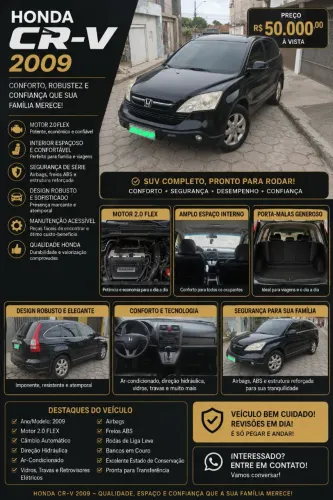 Honda CR-V EXL 2.0 16V 4wd/2.0 Flexone Aut. 2009