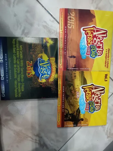 Lote 3 CDs Promocionais FM O Dia (Maratona da Alegria 2015, Verão 2015 e 2016)