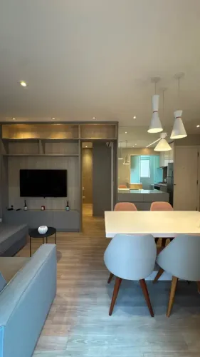 Apartamento mobiliado para locação em Higienópolis | 45 m² | 1 suíte | 2 varandas