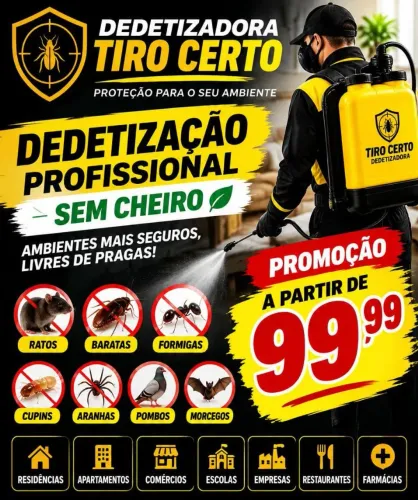 Dedetização sem cheiro promoção melhor preço é aqui