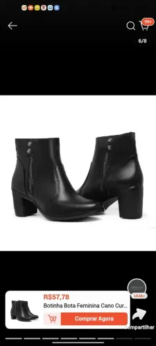 Bota feminina 37