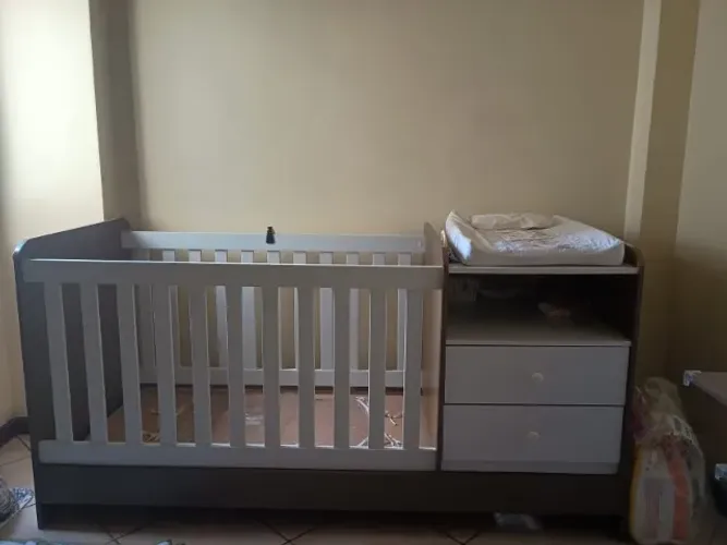 Berço Multifuncional Selena - Branco (Mini Cômoda e Mini Cama)