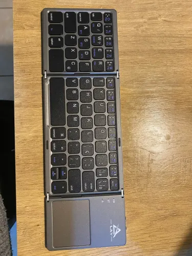 Mini Touchpad De Teclado Bluetooth Dobrável Sem Fio