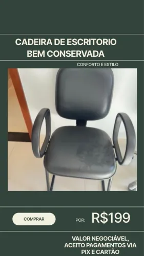 Vende cadeira de escritório