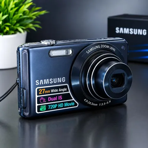 Câmera Digital Samsung ES70 12,2MP Lente Zoom Óptico - Linda! 