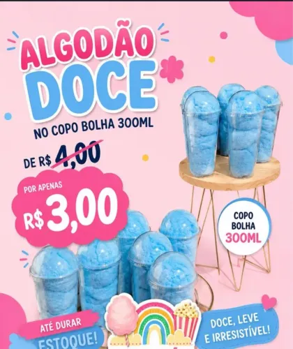 Algodão no copo