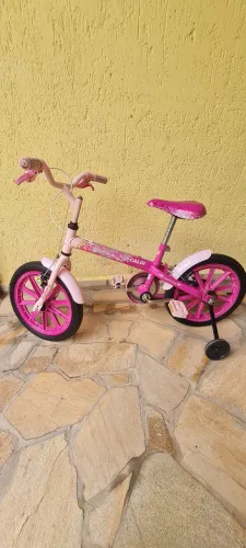 Bicicleta Caloi Barbie aro 16 tudo funcionando 