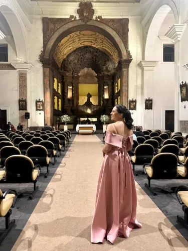 Vestido Festa Longo Social