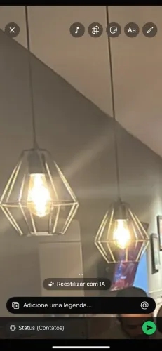 Lustre Pendente Aramado de Ferro - Valor Unitário