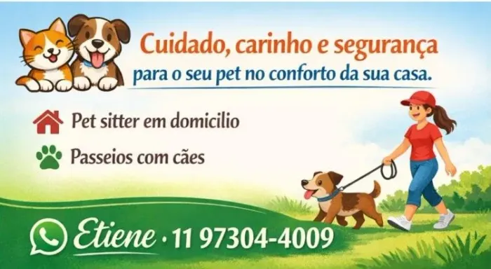 Passeadora e cuidadora de animais