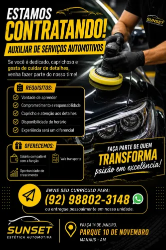 Contratação imediata!