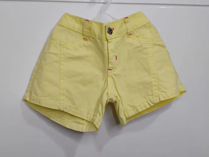 Short de brim infantil