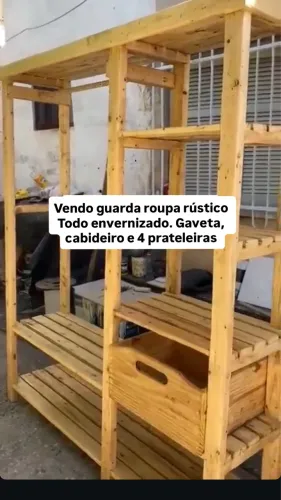 Guarda roupa rústico
