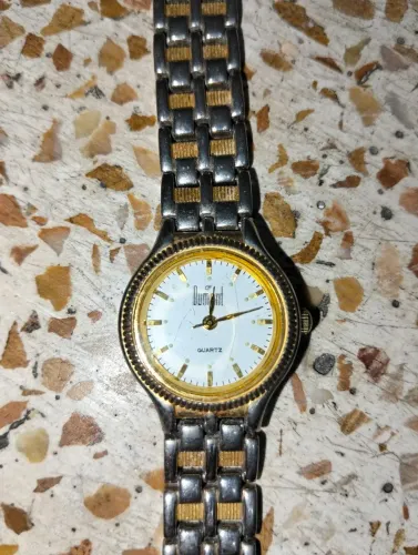 Relógio Dumont Saab Quartz - Vintage Bicolor (Prateado e Dourado)