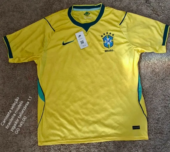 Camiseta da seleção brasileira modelo jogador thailandesa