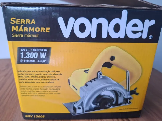 Serra Mármore Vonder 1300w com 3 discos