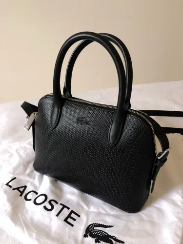 Bolsa Lacoste Chantaco Original Preta Estado de Nova