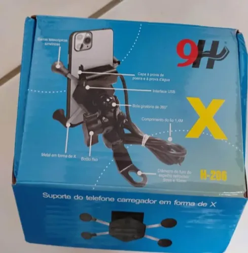 Suporte + carregador USB