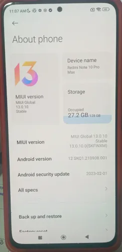 Redmi Note 10 Pro Max 128GB Xiaomi ? câmera 108MP (tela com trinca)