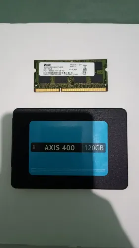 SSD 120gb + memória ram DDR3 4gb