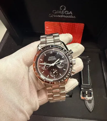 Relógio Estilo Speedmaster Professional Moonwatch Automático - Aço 904L e Vidro Safira