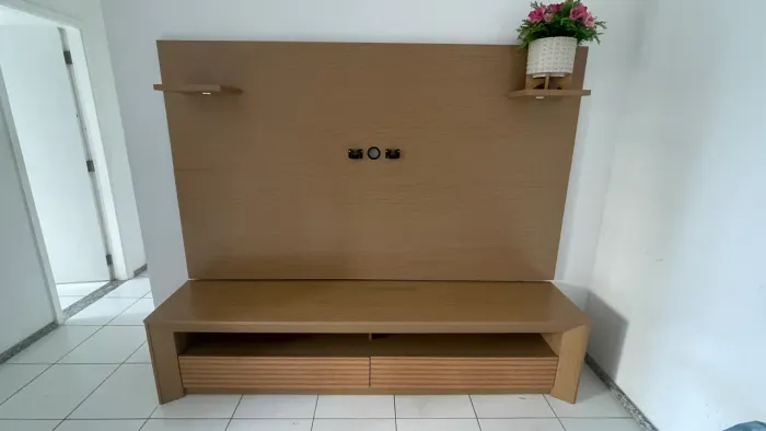 Rack e painel de estar
