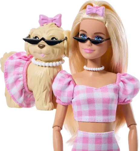 LACRADA Barbie Twinning Looks Loira com Cachorrinha NRFB Original Mattel