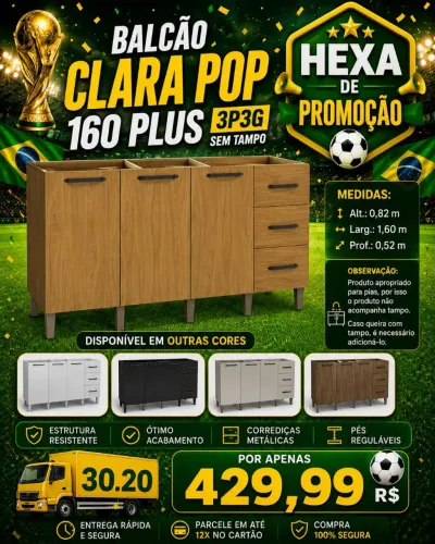Balcão cozinha 1.60 largura